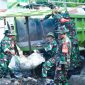 Sambut Hari Juang TNI AD, KOREM/161 WS Gelar Karya Bakti Pembersihan Sarana Umum 