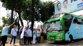 Menangkan Prabowo-Gibran, Sedulur Kaesang Jokowi Lepas Roadshow Bus Kampanye 
